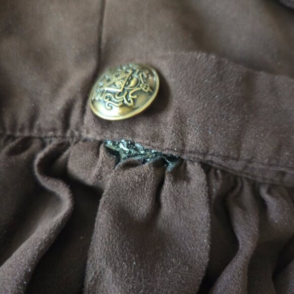 Blessume Renaissance Corset Skirt XS Brown – Pirate, Cottagecore, Witchy - Picture 8 of 11